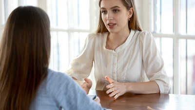Women talking in a professional setting,Clinical Supervision 